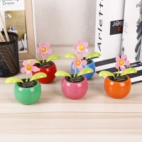 Solar Powered Dancing Flower Toy for Car/Balcony Decoration & Fun Gift for Friends