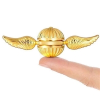 Golden Snitch Fidget Spinner with Angel Wings Design - Best Anti-Stress Metal Hand Spinner Toy Gift for Kids