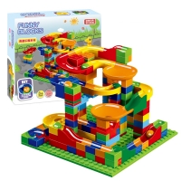 168Pcs/Set Mini Marble Run Building Blocks Ball Maze Race Track Construction Bricks Educational Toys for Kids Boy Girls Gifts