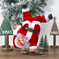 Hip-Hop Dance Santa Claus Doll Toy Christmas for Kids Holiday Gift Indoor Outdoor Ornament Little Doll Christmas Decorations