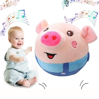 999Songs Cute Music Singing Speaking Electronic Plush Baby Toys Bouncing Pig Pets USB Record Talking Gift Toy for Toddler Kids