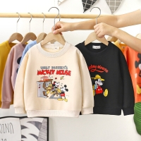 Brand Baby Clothes Mickey Sweater For Toddler Costume Long Sleeve Top Round Collar Pullover Boys Girls Sweatshirt Autumn Clothes
