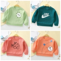 Cotton hoodies for infants: Long sleeve sweatshirts and blouses for baby boys and girls (0-2 years) in autumn and spring.