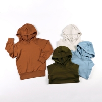 Baby Hooded Sweatshirt Set with Bamboo Fiber Fabric and Terry Jogger Pants