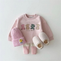 Cute Bear Print Baby Sweatshirt - Autumn Kids Casualwear Cotton Top