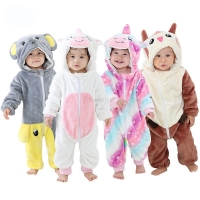 Winter Clothes for Babies Baby Pajamas One Piece Hooded Jumpsuits for Girls Baby Boys Pijamas Unicorn Girls Kigurumi Sleepwear