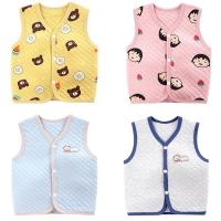 Unisex Cotton Baby Vest for Spring, Autumn, and Winter