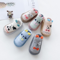 Anti-Slip Baby Socks with Rubber Soles for 0-24 Months Girls and Boys, Soft and Comfortable for Spring and Autumn Floor Use.