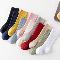 Cotton Knee-High Baby Socks for Boys and Girls (0-3 Years)