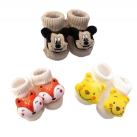 Cute Winnie the Pooh Baby Boy Socks Cotton Baby Socks Rubber Anti Slip Boy Girl Floor Kids Toddlers Sock Infant Newborn Gift