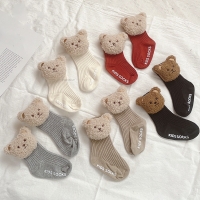 Cute Cartoon Animal Baby Socks for Boy Girl Kids Soft Cotton Bear Anti Slip Sock Newborn Toddler Autumn Winter Children Socken