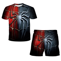 Spiderman 3D Printed Graphic T-Shirt for Kids - Korean Style Children's Clothing - Family Matching Outfits - Boys and Girls Sets.