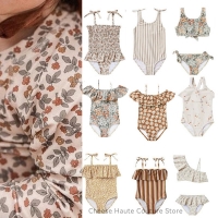 Baby Girls' Floral Striped Swimwear - Perfect for Summer!