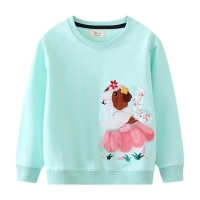 Long Sleeve Mouse Applique Sweatshirt for Kids - Autumn/Winter Hooded Shirt Costume.