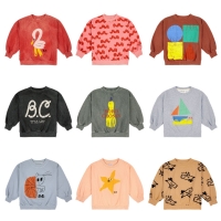 Korean Cartoon Sweatshirts for Boys and Girls, 2023 Spring/Summer Collection - Cotton Kids' Sweaters and Baby Clothes