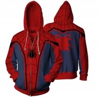 Spider-Man 3D Print Hoodie for Kids and Adults - Zip Up Sweatshirt with Unique Design