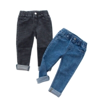Kids' Cool Denim Trousers for Casual Wear in Spring and Autumn