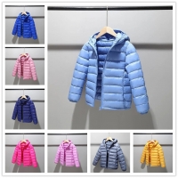 Children 2-14 years old down cotton jacket clothes for boys girls cotton padded clothes kids fleece hooded coats P5076