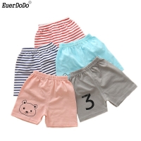Striped Cotton Shorts for Toddler Boys and Girls (1-5 years) - Cartoon Print Baby Short Pants - Summer Kids Clothing