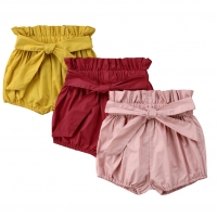 Cotton Bowknot Shorts for Little Girls - Summer Toddler Bloomers