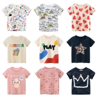 Baby T Shirt Cartoon Baby Kids Boys Girls Children Cotton Short Sleeves Summer Clothing Children's T-Shirt Tee Toddler Clothes