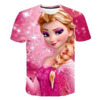 Frozen 2 Girl T-Shirts Cartoon T Shirts For Girls Tshirts Children's Clothing Kids Clothes Elsa Anna Graphic Tee Shirts Costumes