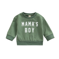 2021-10-23 Lioraitiin 0-18M Baby Sweater with Letter Print Design Long-sleeved Style Warm Breathable Pullover