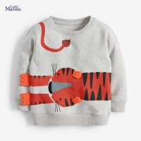 Boys' Cotton Tiger Sweatshirt by Little Maven - Comfortable and Fashionable Sportswear for Kids (2-7 Years)