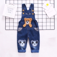 Toddler Boy's Denim Overalls - Cartoon Dungarees for Baby and Kids Jeans Jumpsuit Clothing