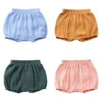 Fashion Shorts For Boy Solid Color Children's Clothing Girls Shorts Cotton Linen Bread Baby Short Pants Newborn Clothes 1-4Years