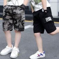 Baby Boy Shorts Summer Boys Sports Camouflage Loose Shorts Elastic Waist Teen Trousers Children's Clothes 2-14 Years Old