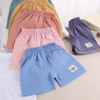 1-5 Years Kids Summer Shorts Boys Girls Korean Style Cotton and Linen Short Pants Toddler Little Children Cute Shorts