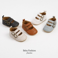 Soft Sole Non-Slip Baby Girl Leather Shoes (Autumn/Spring)