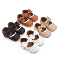Infant Non-Slip Bowknot Soft-Sole First Walker Mary Janes Shoes