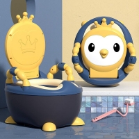 Soft Baby Potty for Boys and Girls (0-4 Years) - Cute Infant Toilet Seat and Trainer