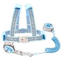 Kid's Anti-Lost Reflective Wristband Leash for Outdoor Activities - Child Safety Harness with Locking System