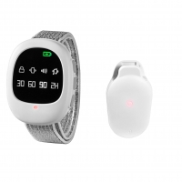 Wireless Bedwetting Alarm with 40m Range & Wristband Sensor for Adults & Children with Enuresis or Elder Care Needs.