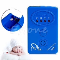 Blue Bedwetting Enuresis Adult Baby Urine Bed Wetting Alarm +Sensor With Clamp