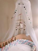 Portable Baby Mosquito Net Canopy for Infants and Kids - Summer Mesh Dome Curtain for Bedroom Bedding Supplies.