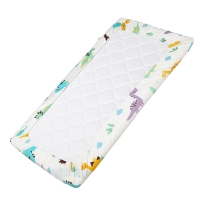 Cotton Crib Sheet: Mattress Protector and Bedding Set for Baby Girls and Boys with Animal Prints (120x60cm)