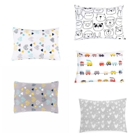 Soft Cotton Pillowcase for Kids' Bed - Envelope Style Sleeping Pillow Cover for Toddlers and Infants