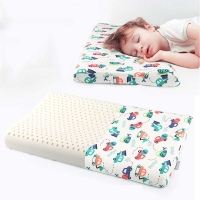 Natural Latex Orthopedic Pillow for Children - 2 in 1 Design for Baby Sleeping Bed - Soft Head and Neck Support - Perfect Gift for Kids from SB Thailand.
