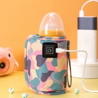 Portable USB Baby Bottle Warmer for Travel & Home Use - Insulated Stroller Bag for Multipurpose Outdoor Winter Activities.