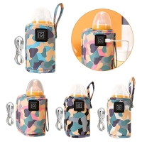 Portable USB Baby Bottle Warmer for Safe and Easy Milk Heating On the Go - Multi-Purpose and Camouflage Design for Outdoor and Winter Use by Moms, Daycare or Travel.