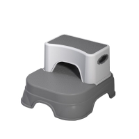 2-Step Stool for Kids - Safe Bathroom and Kitchen Use. Detachable Potty Stool.