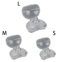 2 Silicone Nipple Protectors for Breastfeeding with Clear Case.
