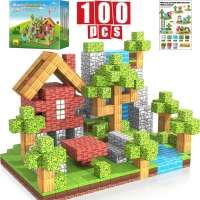 Magnetic Building Cubes Magnet Set Toys Stem Montessori Stacking Cubes Construction Set Christmas Gift