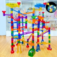 Safety Material Educational Toys Marble Toys Ball Track Assembly Building Blocks kids' Marbel Run Toys Rail Track