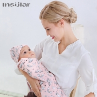 Insular Baby Boys Girls Stretch Cotton Wrapped Toddler Swaddle Cartoon Blanket Bath Towels Kids Sleeping Blankets For Newborn
