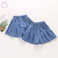 Summer Children's Shorts Girls Solid Color Jeans Casual Loose Boys Kids Pants Clothes 1 To 5 Years Old Toddler Bottoms